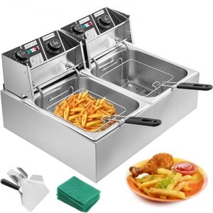 Dvojitá Fritéza Z Nehrdzavejúcej Ocele 20L 5000W