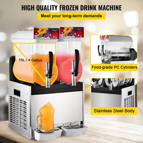 Výrobník Ľadovej Triešte S Troma Nádobami 3x15L 700W – Obrázok 4