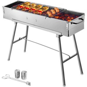 Vonkajší Nerezový Grill Na Drevené Uhlie