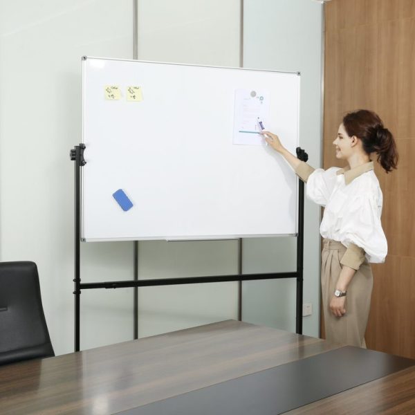 Prenosná Biela Tabuľa 187×130 Cm Biela – Obrázok 5