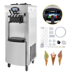 Stroj Na Výrobu Točenej Zmrzliny 2200W 20-28l/H 3 Trysky