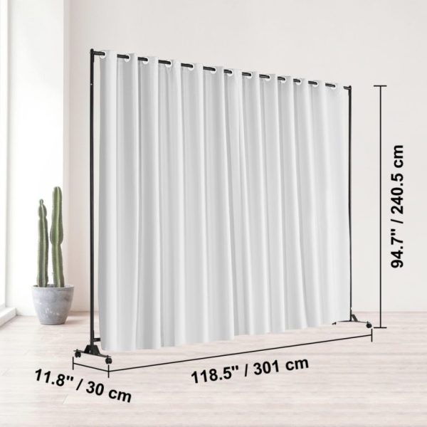 Oddeľovač Kancelárií, Rolovateľný (Sivý) 3 X 2,4 M – Obrázok 6