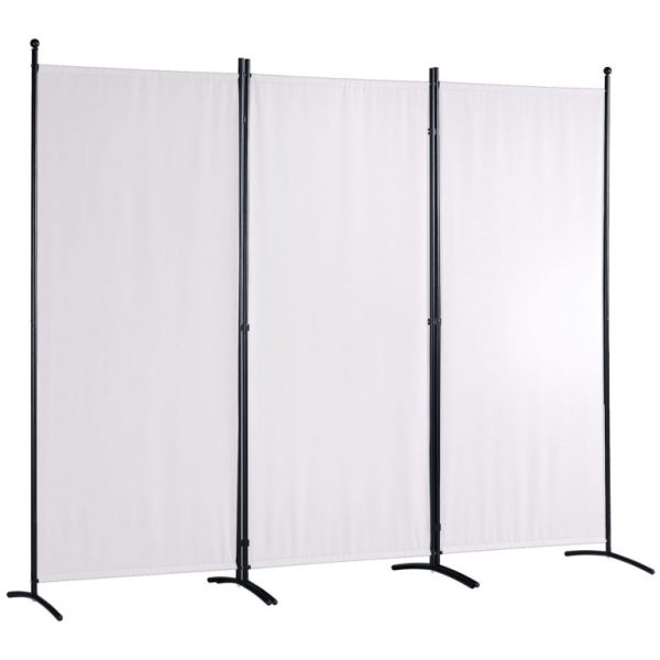 Oddeľovač Kancelárií, Skladací 3 Panelový (Biely) 2,26 X 1,85m – Obrázok 3
