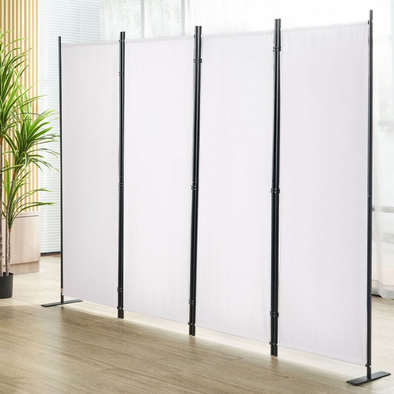 Oddeľovač Kancelárií, Skladací 4 Panelový (Biely) 2,24 X 1,7m – Obrázok 6