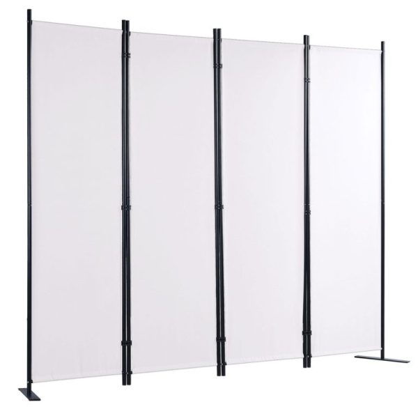Oddeľovač Kancelárií, Skladací 4 Panelový (Biely) 2,24 X 1,7m – Obrázok 4