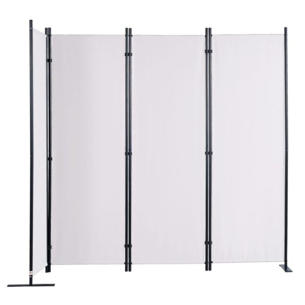 Oddeľovač Kancelárií, Skladací 4 Panelový (Biely) 2,24 X 1,7m – Obrázok 2