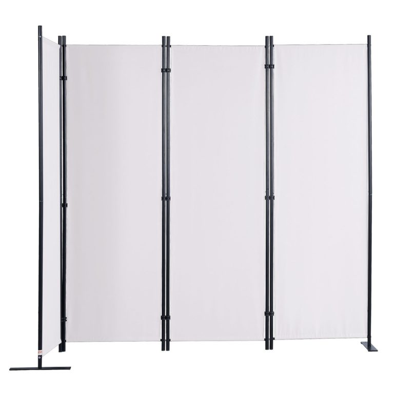 Oddeľovač Kancelárií, Skladací 4 Panelový (Biely) 2,24 X 1,7m – Obrázok 2