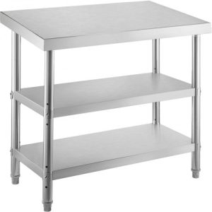 Nerezový Stôl 122 X 45 X 85 Cm