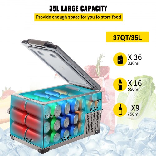 35l Autochladnička 45W (Sivá) – Obrázok 4