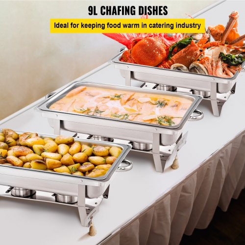 Chafingova Miska 9L Set 3 Nerezová – Obrázok 7