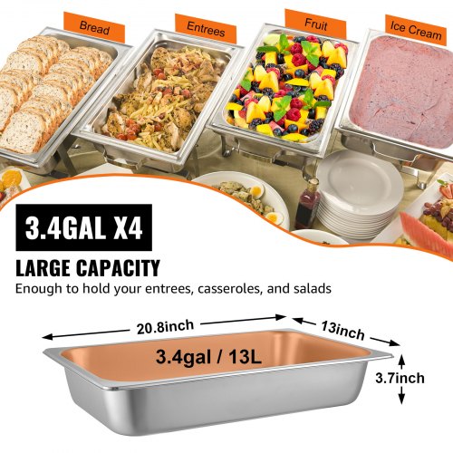 Sada 4 Nerezových Gastro Nádob 13L – Obrázok 4