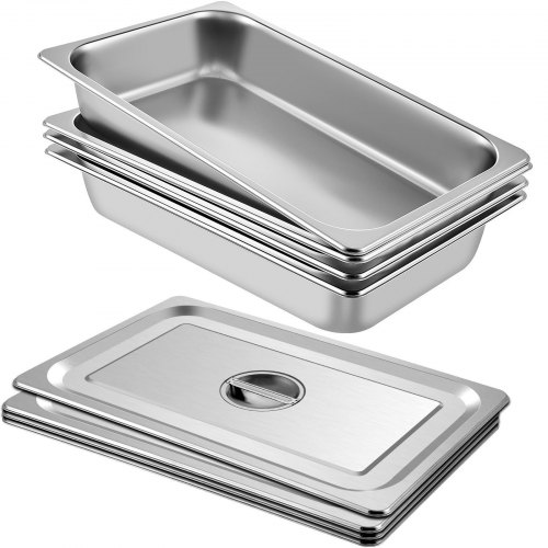 Sada 4 Nerezových Gastro Nádob 13L