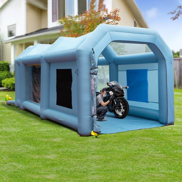 Nafukovací Stan Na Lakovanie S Dvoma Ventilátormi (6x3x2,5m) – Obrázok 3