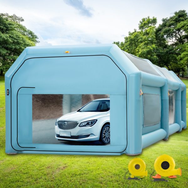 Nafukovací Stan Na Lakovanie S Dvoma Ventilátormi (8x4x3m) (950W, 330W) – Obrázok 2