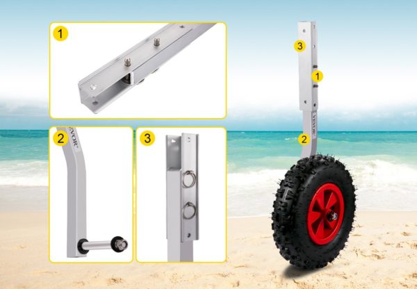 Kolesá Na Nafukovacie Člny 12″ (272 Kg) – Obrázok 4