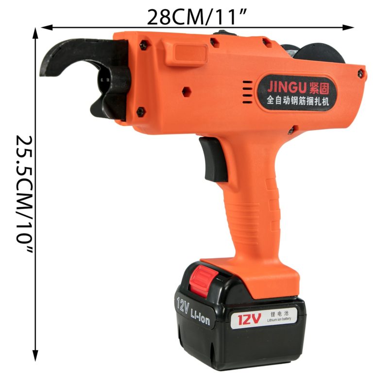 Ručný Elektrický 12V Stroj Na Viazanie Výstuží (8-34mm) – Obrázok 6