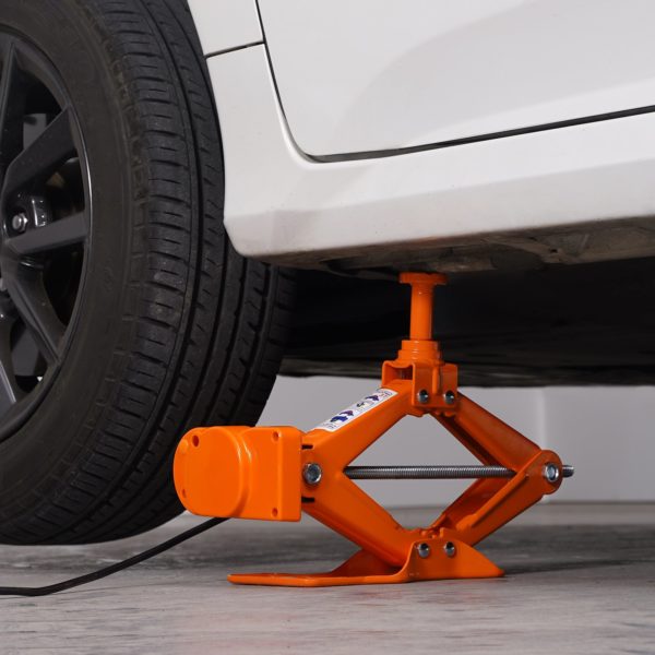 Elektrický Nožnicový Zdvihák 3t 12V Oranžový – Obrázok 4
