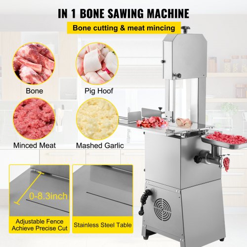 1100W Elektrický Mlynček Na Mäso A Pásová Píla Na Mäso V Jednom – Obrázok 4