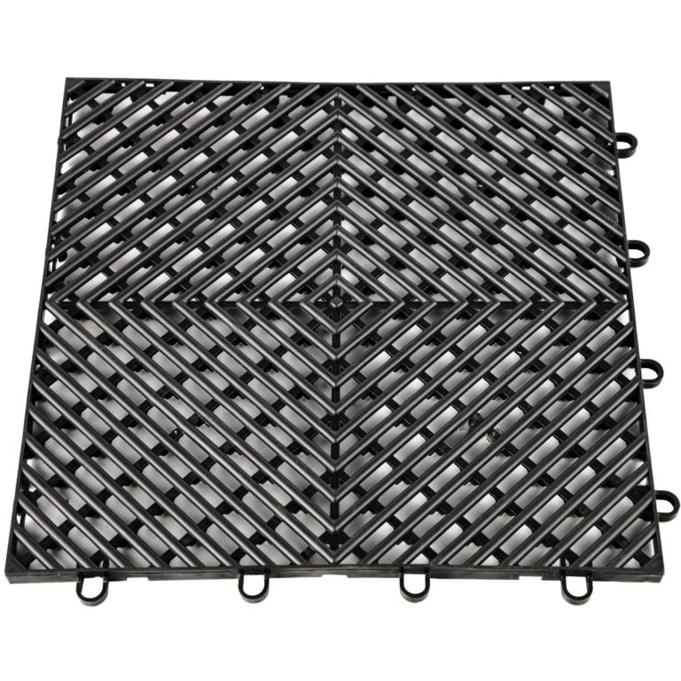 Zámkové Gumové Dlaždice 55ks, Čierne (30,5 X 30,5 Cm) – Obrázok 3