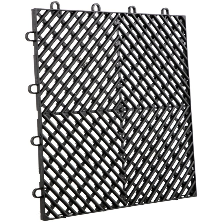 Zámkové Gumové Dlaždice 55ks, Čierne (30,5 X 30,5 Cm) – Obrázok 2