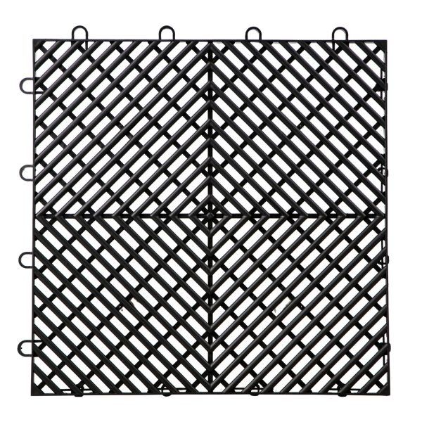 Zámkové Gumové Dlaždice 50ks, Čierne (30,5 X 30,5 Cm) – Obrázok 5