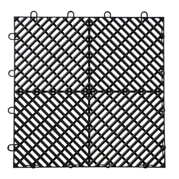 Zámkové Gumové Dlaždice 25ks, Čierne (30,5 X 30,5 Cm) – Obrázok 5