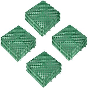 Zámkové Gumové Dlaždice 55ks, Zelené (30,5 X 30,5 Cm)