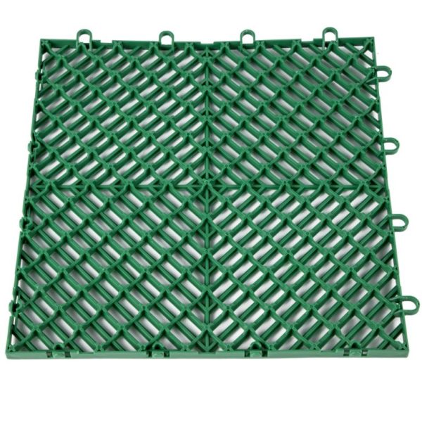 Zámkové Gumové Dlaždice 50ks, Zelené (30,5 X 30,5 Cm) – Obrázok 4