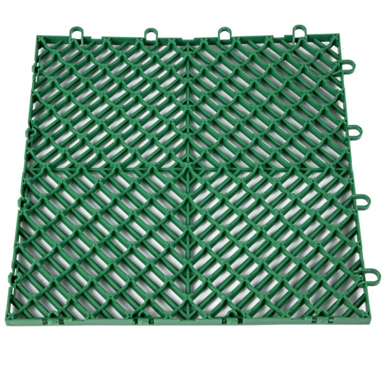 Zámkové Gumové Dlaždice 50ks, Zelené (30,5 X 30,5 Cm) – Obrázok 4