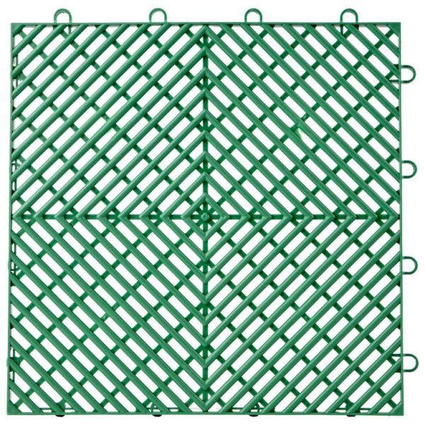 Zámkové Gumové Dlaždice 50ks, Zelené (30,5 X 30,5 Cm) – Obrázok 6