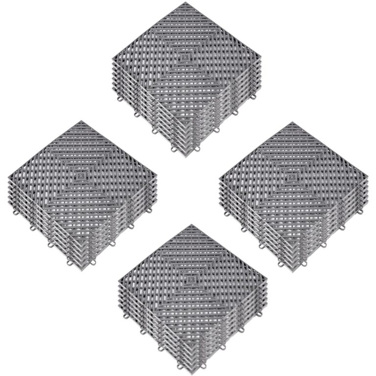 Zámkové Gumové Dlaždice 25ks, Sivé (30,5 X 30,5 Cm)