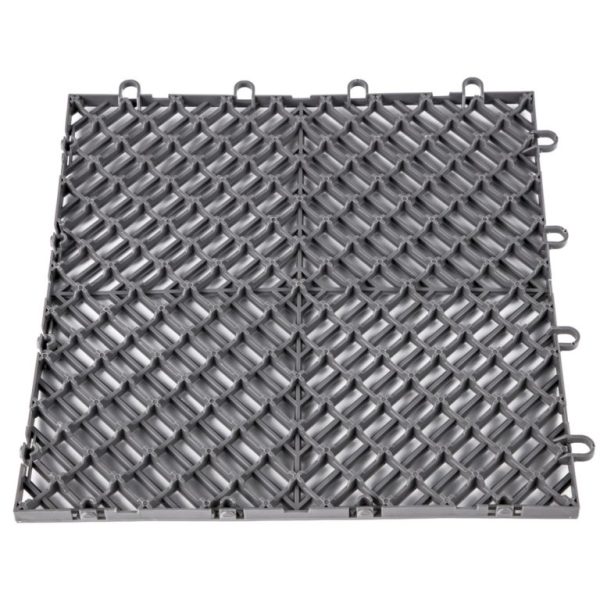 Zámkové Gumové Dlaždice 55ks, Sivé (30,5 X 30,5 Cm) – Obrázok 4