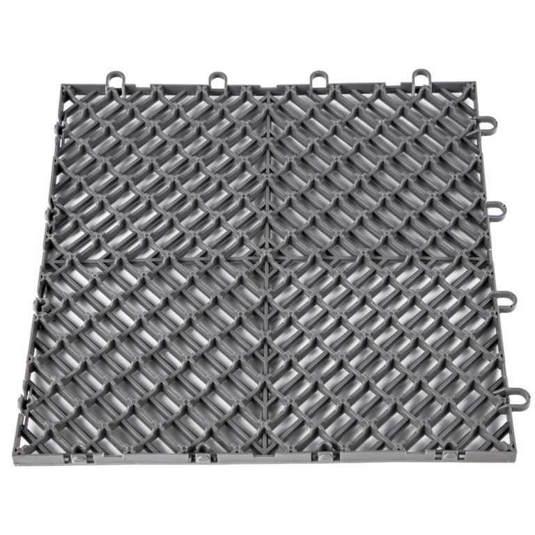 Zámkové Gumové Dlaždice 55ks, Sivé (30,5 X 30,5 Cm) – Obrázok 4