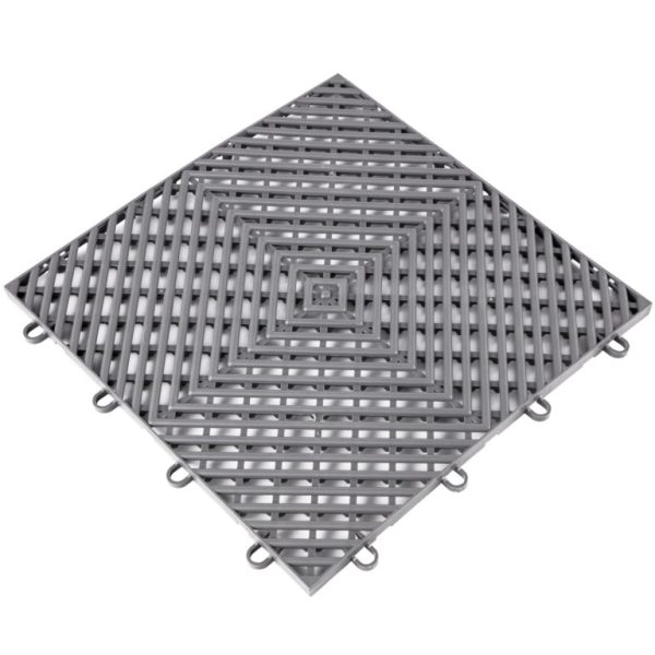 Zámkové Gumové Dlaždice 25ks, Sivé (30,5 X 30,5 Cm) – Obrázok 3