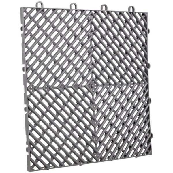 Zámkové Gumové Dlaždice 55ks, Sivé (30,5 X 30,5 Cm) – Obrázok 2