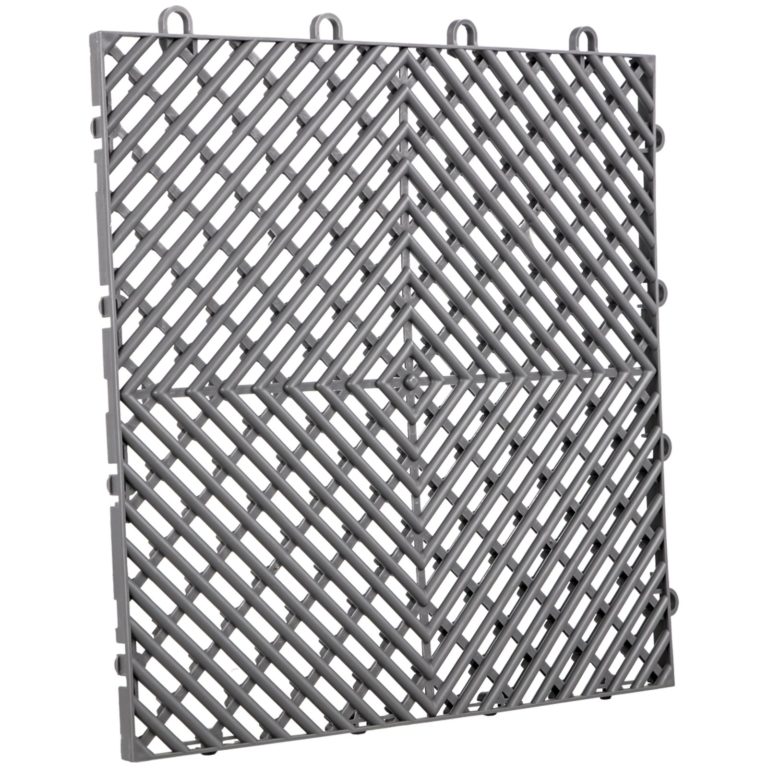 Zámkové Gumové Dlaždice 55ks, Sivé (30,5 X 30,5 Cm) – Obrázok 2