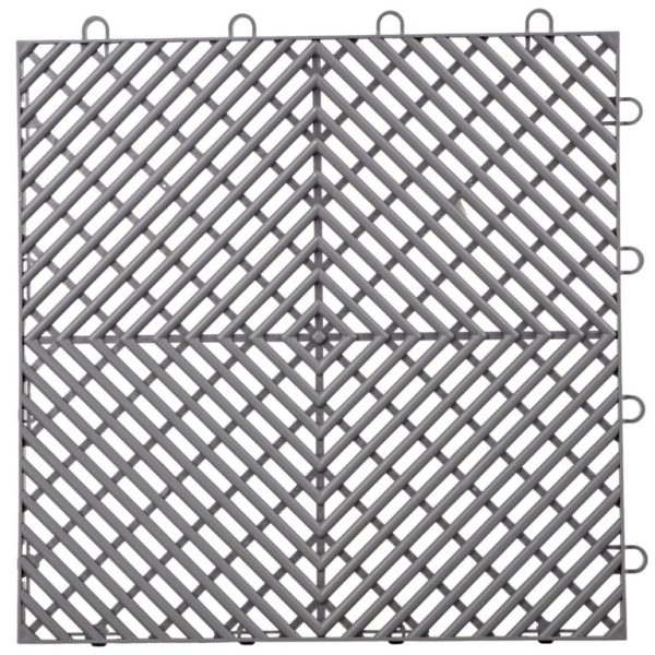 Zámkové Gumové Dlaždice 25ks, Sivé (30,5 X 30,5 Cm) – Obrázok 5