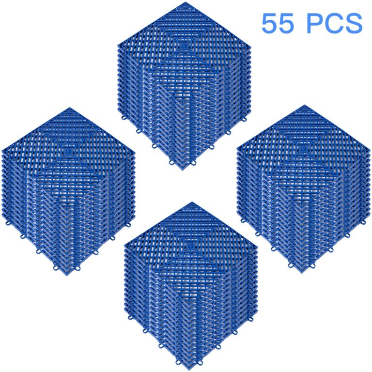 Zámkové Gumové Dlaždice 55ks, Modré (30,5 X 30,5 Cm)
