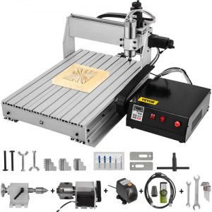 4-Osová CNC Frézka 6040 Obrábací Stroj 6063