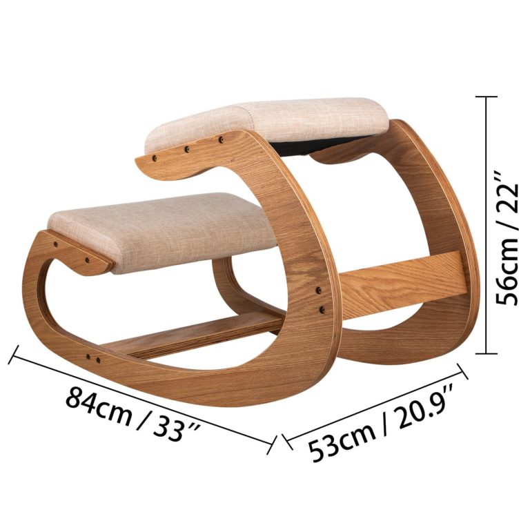 Ergonomická Stolička Na Kolená (Biela) – Obrázok 5