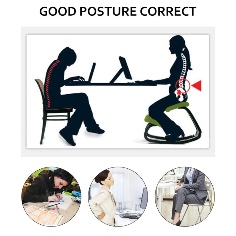 Ergonomická Stolička Na Kolená (Tmavé Drevo) – Obrázok 2