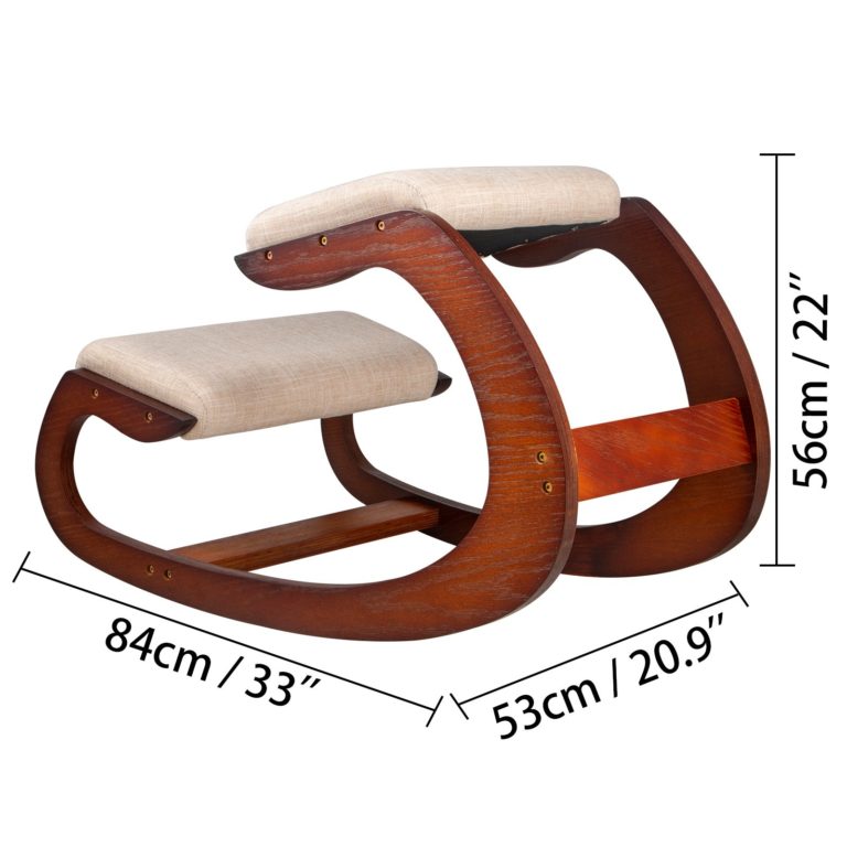 Ergonomická Stolička Na Kolená (Tmavé Drevo) – Obrázok 5