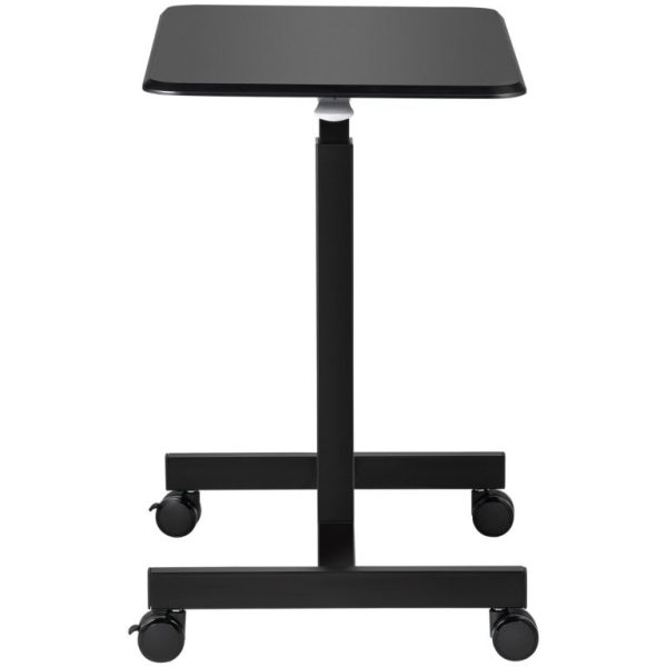 Nastaviteľný Stôl Čierny Na Kolieskach (76 – 110cm) – Obrázok 5