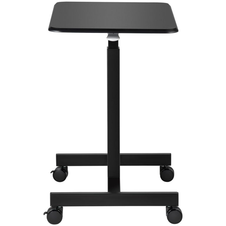 Nastaviteľný Stôl Čierny Na Kolieskach (76 – 110cm) – Obrázok 5