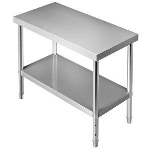 Nerezový Stôl 122 X 46 X 86 Cm