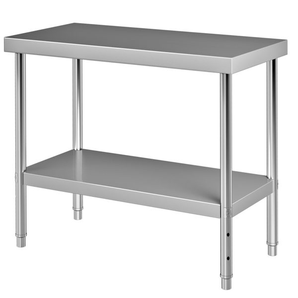 Nerezový Stôl 122 X 46 X 86 Cm – Obrázok 5