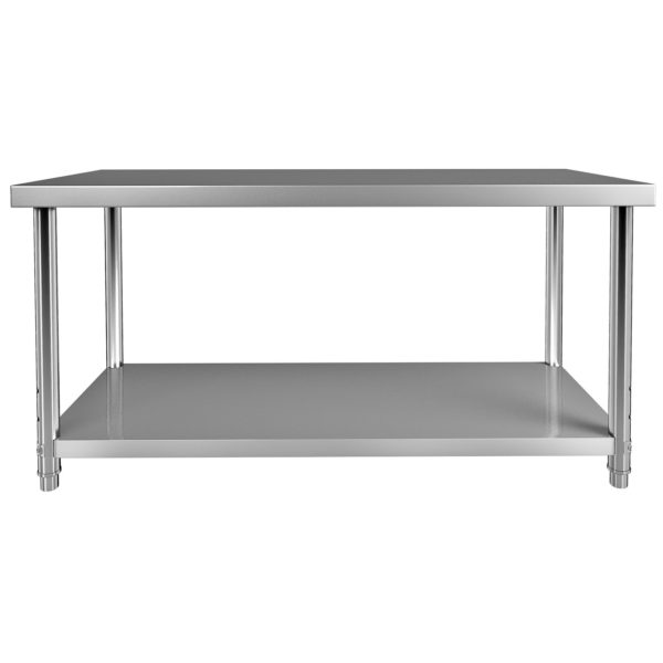 Nerezový Stôl 152 X 61 X 86 Cm