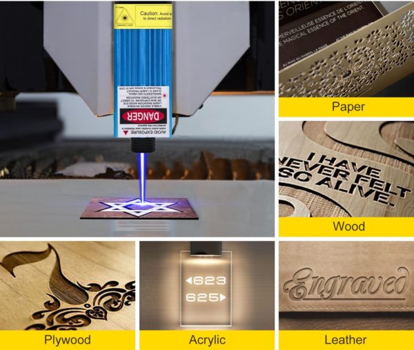 Laserový Modul 5,5w CNC Laserový Modul 445nm 12V Laserová Hlava S Vlnovou Dĺžkou – Obrázok 3
