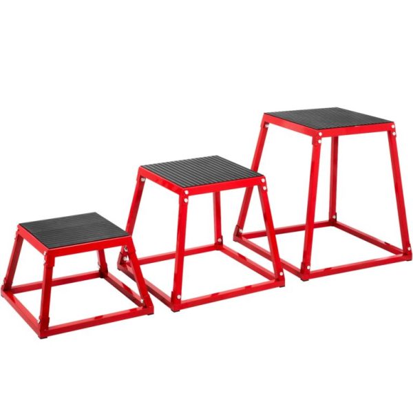 Jump Box 3ks (30 Cm, 45 Cm, 60 Cm) Červené – Obrázok 4