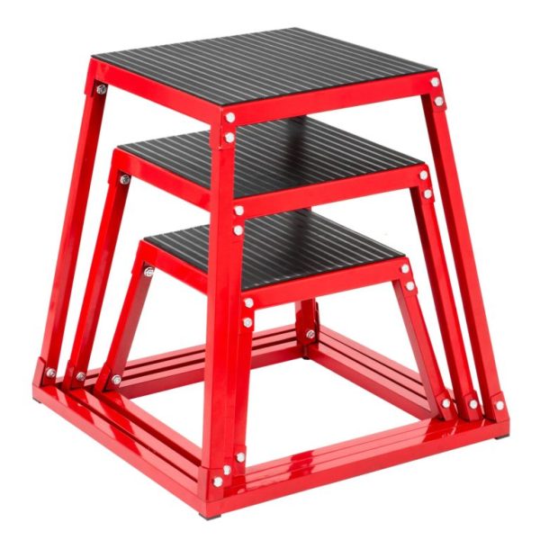 Jump Box 3ks (30 Cm, 45 Cm, 60 Cm) Červené – Obrázok 5